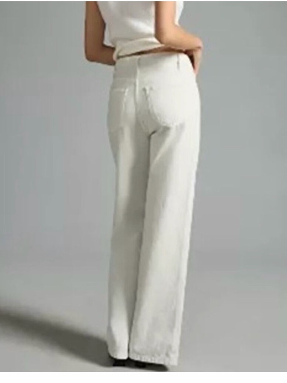 Favorite Daughter Masha High-Rise Wide-Leg Jeans in Stone - Like New - Size 27